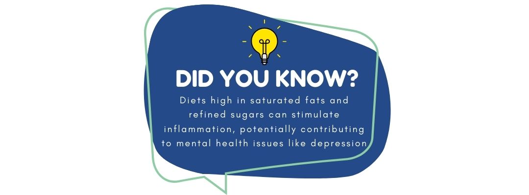 role of nutrition in mental health infographic